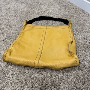 Lucky Brand Yellow Leather Shoulder Bag